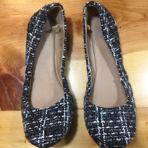 Mossimo Black & Gray Ballet Flats